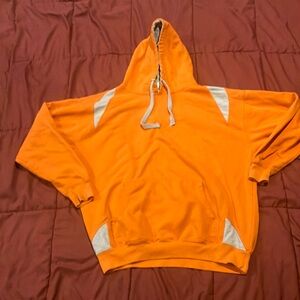 Bright orange sweatshirt